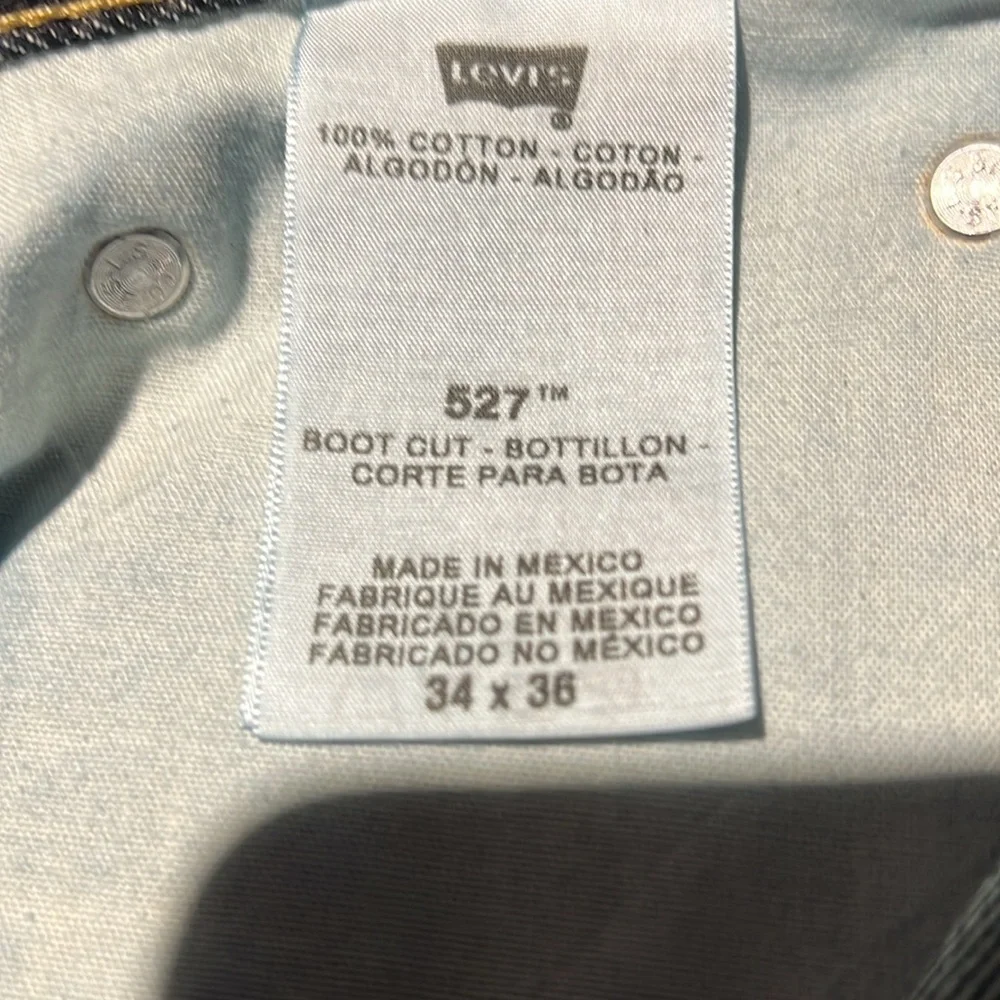 Levi’s Men’s 527 Slim Bootcut Blue Jeans 34 x 36